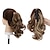 Недорогие Конские хвостики-14 дюймов короткие когти для наращивания волос с конским хвостом, синтетические вьющиеся настоящие волосы, милый зажим для наращивания волос для женщин