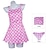 cheap Movie &amp; TV Theme Costumes-Doll Movie Outfits Hot Pink Bikini Swimwear Blond Wigs Cosplay Costume for Girls Women Pink Gingham Dress Y2K Retro Vintage Beach Vacation Daily Wear Halloween Carnival