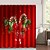 abordables Baño de Navidad-Cortina de ducha de Feliz Navidad con 12 ganchos de plástico, cortinas de tela de poliéster con diseño de árbol de Navidad, alfombra de baño antideslizante, alfombrilla en forma de U para inodoro, almohadilla para tapa de inodoro, Navidad