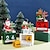 cheap Office Supplies-1PC Christmas Countdown Calendar Wooden Painted Santa Calendar Christmas Decoration Advent Calendar Party Table Decorations