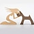 cheap Statues-Wooden Man Dog Carving Ornaments Home Office Desk Wood Dog Carving Decoration Wood Carving Decoration
