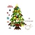 abordables Cadeau de fête-Décorations de Noël en feutre tridimensionnelles pour enfants, puzzle tridimensionnel, pendentif fait à la main, tissu non tissé pour cadeaux de Noël