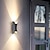 cheap Outdoor Wall Lights-LED Outdoors Wall Lamp 6W 10W 20W 30W Up/Down Lighting Indoor Double-Head Curved Waterproof IP65 Wall Lamp Modern Bedroom Lamp Warm White Light AC85-265V