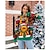 tanie Stroje na Boże Narodzenie-Święta Bałwan Świąteczny sweter Bluzy Pullover Anime Zabawny Na Damskie Dla dorosłych Święta Karnawał Nowy Rok Druk 3D Impreza Codzienne