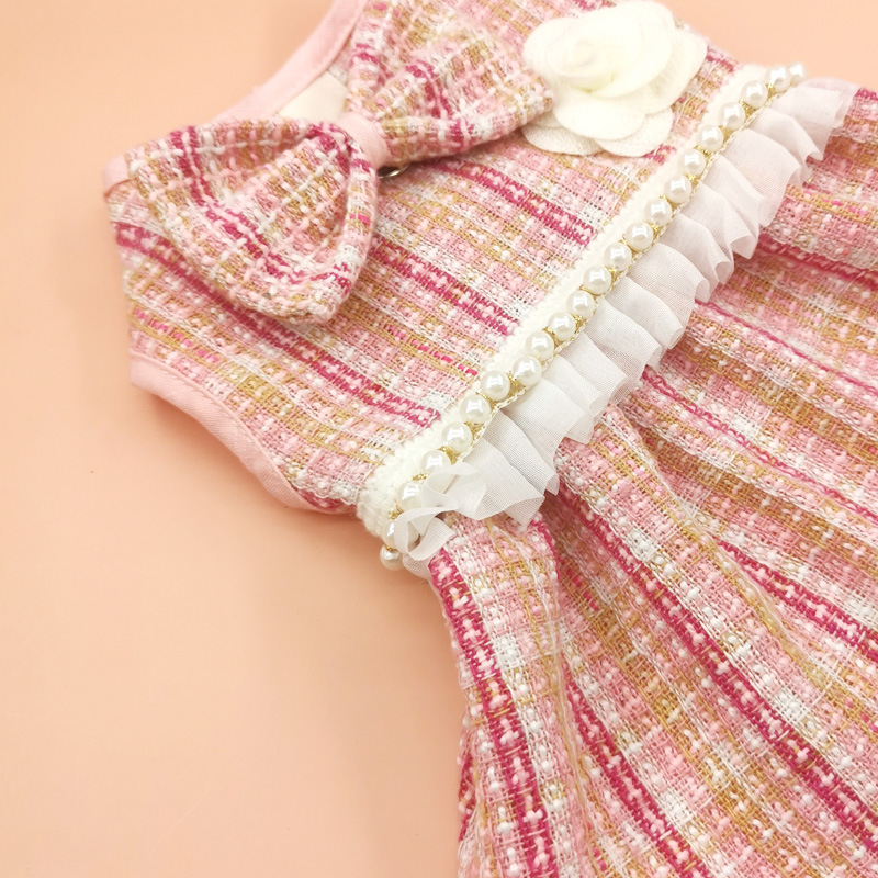 baratos Vestidos-Cachorros Gatos Vestidos Moda Estilo bonito Inverno Macio Lavável Confortável Ao ar livre Festa Roupas para cães for Bichon Frise Poodle Pomerânia Animais de Pequeno Porte Borboleta