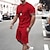 cheap Men&#039;s Tee Sets-Men&#039;s T-shirt Suits Tracksuit Tennis Shirt Shorts and T Shirt Set Solid Colored Crew Neck Outdoor Street Short Sleeve Drawstring 2 Piece Clothing Apparel Sports Designer Sportswear Classic