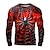cheap Men&#039;s 3D T-shirts-Graphic Spiders Spider web Fashion Casual Men&#039;s 3D Print Party Casual Festival Halloween T shirt Black Long Sleeve Crew Neck Shirt Spring &amp;  Fall Clothing Apparel Normal S M L XL XXL XXXL