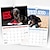billige Gaver-2024 frekke dachshunder kalender morsomme hunder vegghengende kalender for hjemmekontor, julegave julegave