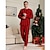 abordables Pyjamas-Famille Pyjamas Coton Plaid Pyjama à carreaux Ecole Imprimer Rouge manche longue Tenues maman et moi Actif Tenues assorties