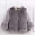 cheap Outerwear-Kids Girls&#039; Faux Fur Down &amp; Cotton Padded Long Sleeve Blue Purple Pink Solid Colored Basic School / Faux Fur