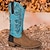 levne Cowboy &amp; Western Boots-Pánské Boty Obuv military styl Kovbojské boty Větší velikosti Vinobraní Na běžné nošení Venkovní Denní Umělá kůže Prodyšné Pohodlné Protiskluzové Povaleč Modře hnědá Barevné bloky Podzim Zima