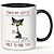 abordables Tazas-1 taza linda de gato infeliz, toca mi taza de café, te abofetearé tan fuerte, taza de café para beber gato, regalo para amiga, hermana, madre gata, bebedor de café, dueño de gatito, cerámica, 11 oz