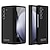 olcso Samsung-tokok-telefon Ügy Kompatibilitás Samsung Galaxy Z Fold 5 Z Fold 4 Fekete tok és Képernyővédő Teljes testvédő Vezeték nélküli töltés támogatása Tömör szín PC