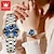 cheap Mechanical Watches-OLEVS 6608 Automatic Mechanical Watch For Women Deep Waterproof Luminous Moon Phase Hand Clock Original Luxury Women&#039;s Watches