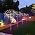 billige Pathway Lights &amp; Lanterns-1 pakke solar fyrværkeri lys udendørs vandtæt, 200/150/120/90leds solar havelys udendørs 8 lystilstande med fjernbetjening, gør-det-selv starburst fe lys til terrassen julefest gård