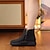 ieftine Adidași de Damă-Pentru femei Adidași Cizme Adidași cu platformă Pantofi de tată Pantofi înalți Zilnic Culoare solidă Plisat Ghete Botine Iarnă Broderie Fermoar Platformă Toc Drept Vârf rotund Casual minimalism
