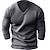 cheap Men&#039;s Pullover Sweater-Men&#039;s Wool Sweater Pullover Sweater Jumper Ribbed Knit Regular Knitted Slim Fit Plain V Neck Modern Contemporary Xmas Work Clothing Apparel Winter Black Red S M L