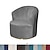 billige Lænestolsdækning og armless stolovertræk-stræk fløjl drejestol betræk afslappet stol betræk accent moderne stil rund lænestol betræk møbelbeskytter tykkere spandex stof vaskbar