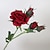 abordables Fleurs artificielles et vases-1 bouquet de roses artificielles en soie, 5 têtes, fausses fleurs, bouquet de roses à longue tige, décorations DIY pour fête de mariage à domicile