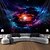 preiswerte Blacklight -Wandteppiche-Schwarzlicht Wandteppich UV reaktiv im Dunkeln leuchtend Party Neon Universum Himmel trippig neblige Natur Landschaft hängender Wandteppich Wandbild für Wohnzimmer Schlafzimmer