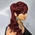 tanie Peruki syntetyczne modne-codziennego użytku 20 cali ciało fala syntetyczne żaroodporne wymiana włosów peruki halloween cosplay peruka 80. 90. barwena peruki dla kobiet barwena fryzura pixie peruka z grzywką świąteczne peruki
