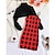 cheap Sets-2 Pieces Kids Girls&#039; Plaid Ruched Dress Suits Set Long Sleeve Active School 7-13 Years Spring Red