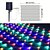 preiswerte Solarschulenleuchten-3M Lichterketten 192 LEDs EL Warmweiß Mehrfarbig LED-Netzmaschen-Lichterketten Halloween Solar Weihnachtsdekoration 24 V