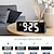 cheap Radios and Clocks-Projection Alarm Clock Digital For Bedrooms 7.9&#039;&#039; LED Alarm Clock With 180 Rotatable Projector On Ceiling Wall 3 Adjustable Brightness Digital Desktop Clock With Work Day Mode Night Mode Time Mem