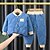 cheap Sets-2 Pieces Toddler Boys Jacket &amp; Pants Outfit Solid Color Letter Long Sleeve Button Set School Adorable Daily Winter 3-7 Years Black Red Blue
