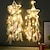 abordables Atrapasueños-1pc atrapasueños regalo hecho a mano gancho de plumas patrón de estrella campana de viento con un círculo adorno colgante de pared decoración arte estilo boho sin luz