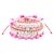 olcso Viselhető kiegészítők-véletlenszerű 5 db népszerű puha kerámia készlet karkötő rózsaszín puha kerámia mosolygó arc levél gyöngy karkötő
