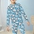 olcso Fiú 3D pizsama-Karácsony Fiú 3D Mikulás Futball Pizsama Hosszú ujj 3D nyomtatás Ősz Tél Aktív Menő Napi Poliészter Gyerekek 3-12 év Terített nyak Otthon Hétköznapi Otthoni Normál