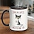 Χαμηλού Κόστους Κούπες &amp; Φλυτζάνια-1 τεμ χαριτωμένη δυστυχισμένη κούπα γάτας, άγγιξε την κούπα καφέ μου θα σε χαστουκίσω τόσο δυνατά κούπα, κούπα καφέ για γάτα δώρο για φίλη, αδερφή, μαμά γάτα, πότης καφέ, κεραμικό ιδιοκτήτη γατούλας,