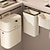 זול פתרונות אחסון למטבח-מטבח פח אשפה מותקן על קיר כיסוי הזזה ביתי תלוי פח אשפה גדול שולחן משרדי קצה מכסה פתוח דו-כיווני סל נייר 1 יחידה