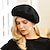 cheap Party Hats-Hats Wool Beret Hat Wedding Casual Horse Race Classic Lady Wedding With Pure Color Headpiece Headwear