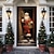 tanie wiszące gobelin świąteczny-boże narodzenie mikołaj nakładki na drzwi gobelin na drzwi dekoracja zasłony na drzwi świąteczne tło baner na drzwi do drzwi wejściowych świąteczne artykuły dekoracyjne na przyjęcie świąteczne