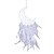 billige Drømmefanger-månedrømmefanger fire-ring håndlavet gave med hvid blå fjer vægophæng dekorationskunst vindspil boho stil bil hængende hjemmevedhæng