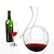 cheap Barware-1pc, Handmade Crystal Red Wine Decanter - 46 Oz Lead-Free Glass Carafe and Purifier for Home Bar - Unique 6 Shaped Design - Perfect for Meetings and Special Occasions