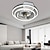 cheap Ceiling Fan Lights-Ceiling Fans with Lights Flush Mount Low Profile Indoor Ceiling Fan,19.5&quot; Dimmable Bladeless Ceiling Fans with Remote Control,Smart 3 Colors 6 Speeds Reversible