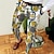 tanie Chinosy-Męskie Spodnie Typu Chino Joggery Kieszeń Nadruk Prosta noga Siateczka Wzory graficzne Komfort Na zewnątrz Codzienny Wyjściowe Moda Moda miejska Biały Żółty