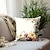 cheap Floral &amp; Plants Style-Pastoral Double Side Pillow Cover 4PC Soft Decorative Square Cushion Case Pillowcase for Bedroom Livingroom Sofa Couch Chair