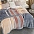abordables Mantas y colchas-Manta de lana para sofá, mantas gruesas de lana de franela para cama, manta suave y peluda de felpa ligera para sofá