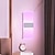 ieftine Aplici de Interior-led rgb wifi bluetooth 2,4 g lampă de perete 10w rgb smart acrilic de interior lampa de perete control aplicație compatibil cu Alexa și google home assistant fără hub potrivit pentru coridorul