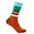 cheap Men&#039;s Socks-Men&#039;s 2 Pairs Crew Socks Men Socks Xmas Socks Red / Green Green+White Color Christmas Casual Daily Basic Medium Fall / Winter Thermal