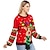 tanie Stroje na Boże Narodzenie-Święta Renifer Świąteczny sweter Bluzy Pullover Zwierzę Zabawny Na Damskie Dla dorosłych Święta Karnawał Nowy Rok Druk 3D Impreza Codzienne