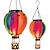 お買い得  装飾ライト-ソーラー熱気球ランタンクリスマス屋外装飾休日パーティー用カラフルな風景耐候性