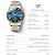 お買い得  機械式腕時計-男性 機械式時計 贅沢 スポーツ 腕時計 カレンダー 日付 週 防水 ワールドタイム 鋼 腕時計