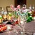 abordables Cuisine de noël-Verre à vin de noël, carte en papier, accessoires de vin pour décoration de fête, ustensiles de bar, 10 pièces