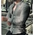 billiga grafiska skjortor för män-Herr Skjorta Grafisk skjorta Geometrisk Nedvikt Svart Blå Brun Grön 3D-tryck Dagligen Helgdag Långärmad 3D-utskrift Button-Down Kläder Mode Designer Ledigt Andningsfunktion
