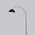 preiswerte LED-Stehlampe-Bogenlampe – höhenverstellbar 180 cm E26/E27 Bogenlampe, Stehlampe schwarz weiß Bogen-Stehlampe 110–240 V